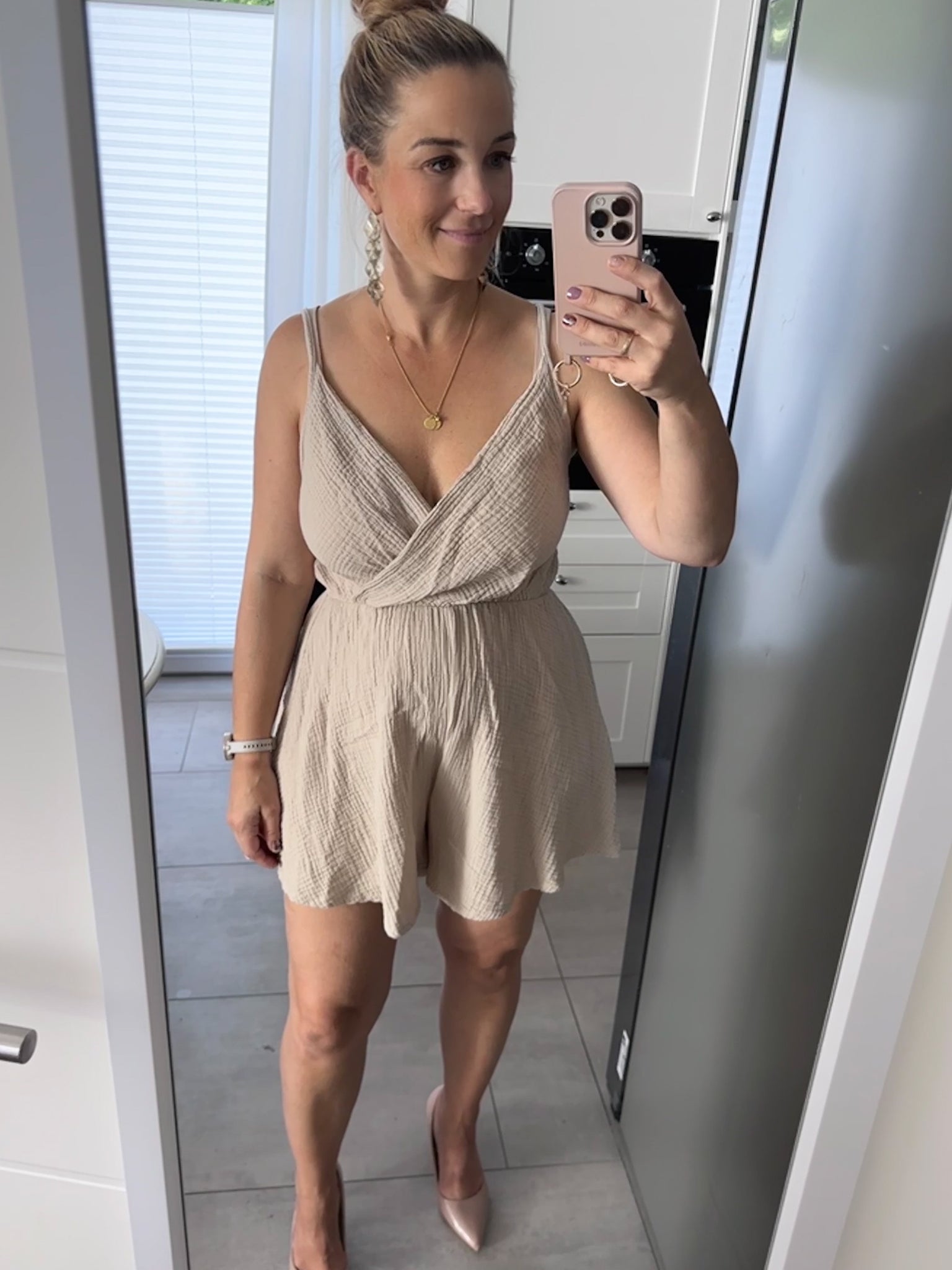 Elisa Jumpsuit mit Spagetti Trägern aus Musselin