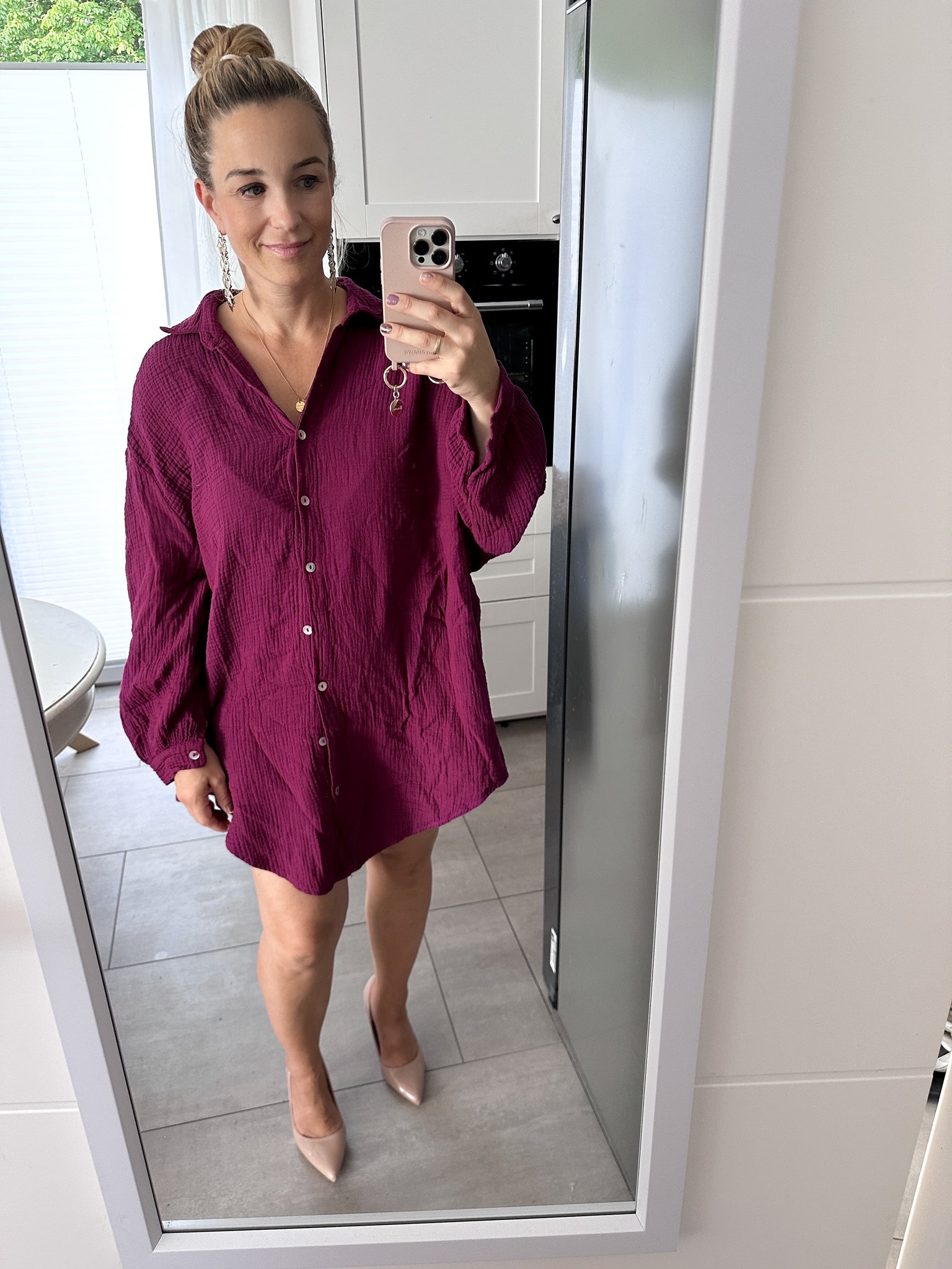 Ella Oversize Musselin Bluse