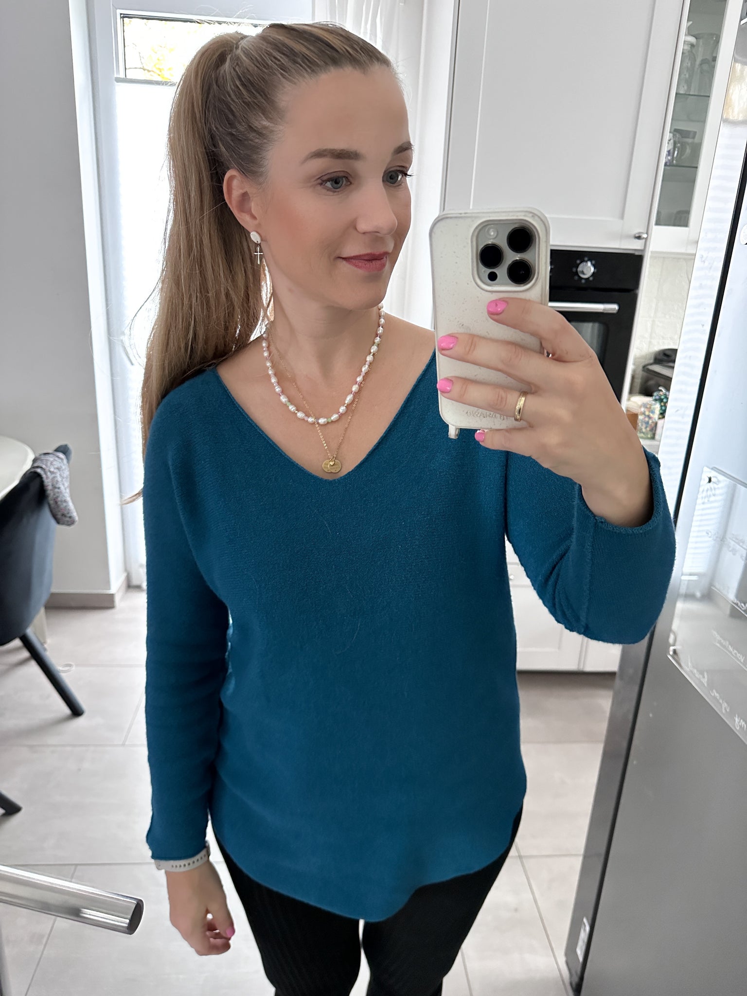 Luana Pullover mit V Ausschnitt