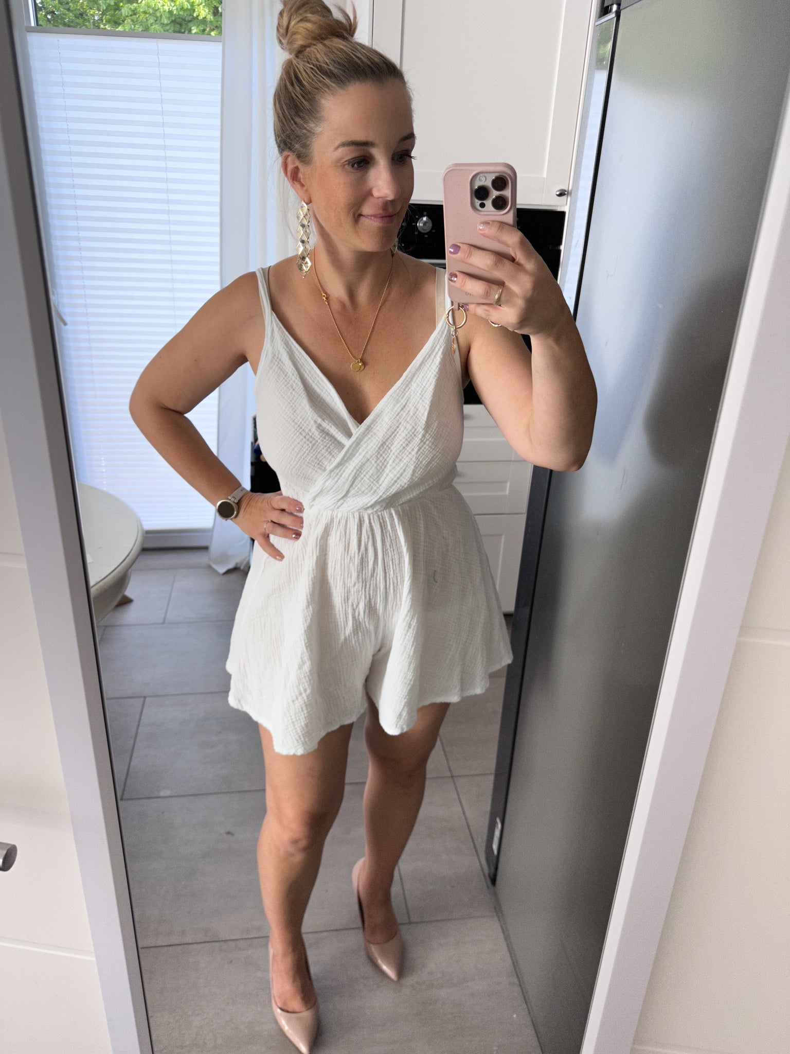 Elisa Jumpsuit mit Spagetti Trägern aus Musselin