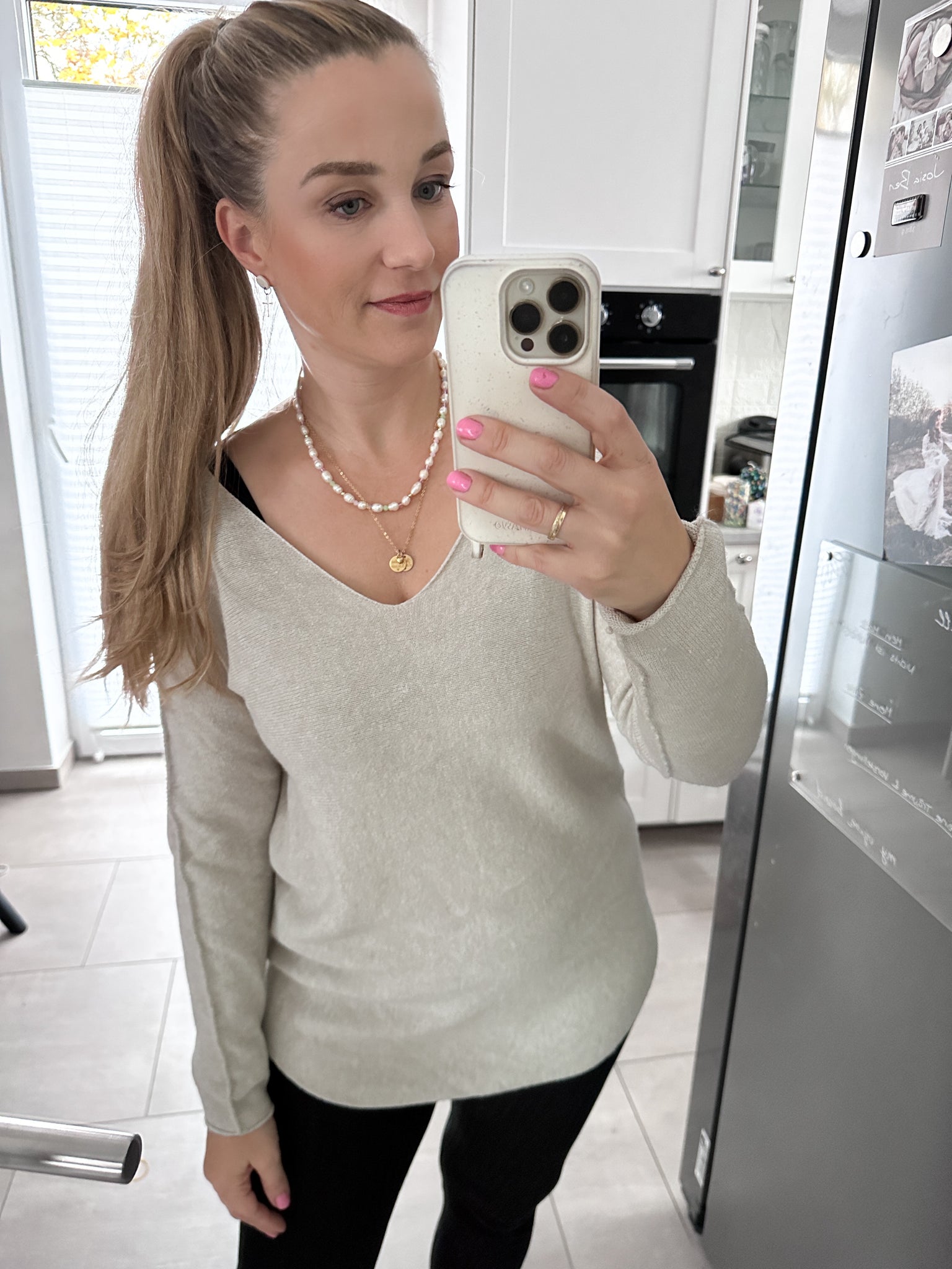 Luana Pullover mit V Ausschnitt