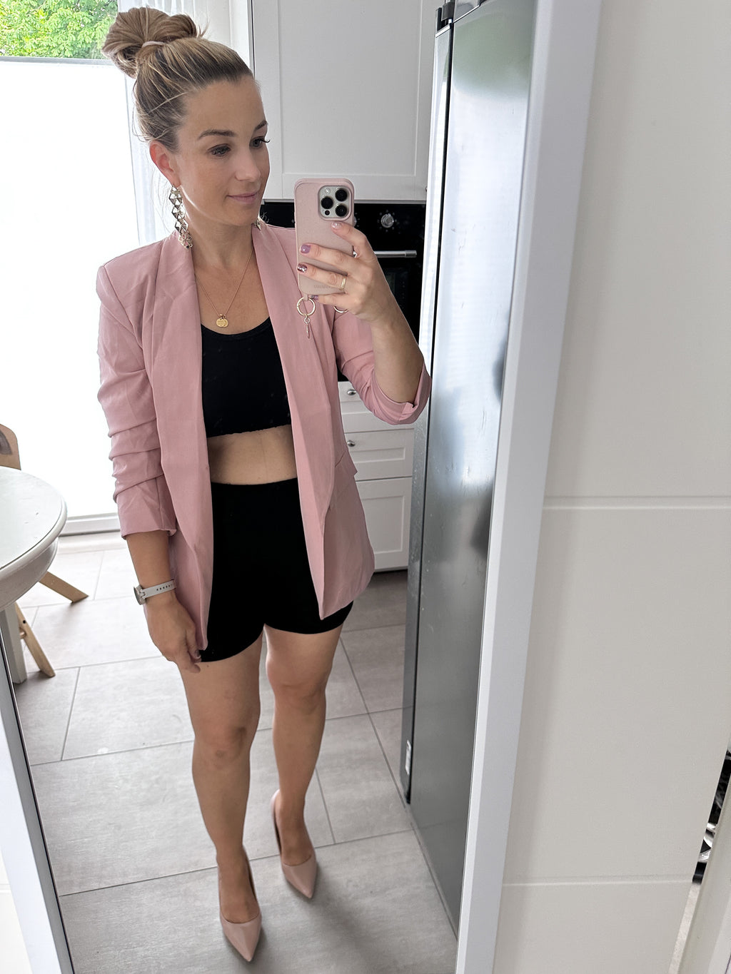 Jemima Blazer mit Futter und gerafften Ärmeln