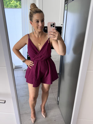 Elisa Jumpsuit mit Spagetti Trägern aus Musselin