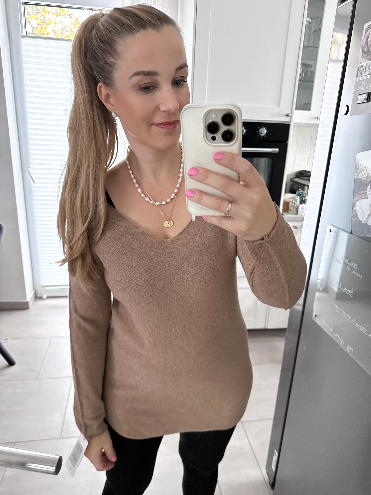 Luana Pullover mit V Ausschnitt