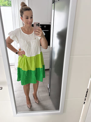 Lia Kleid aus Musselin bunt