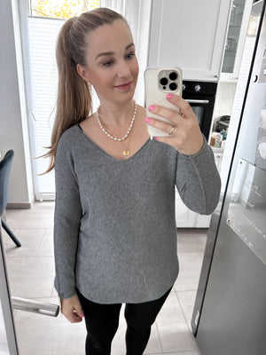 Luana Pullover mit V Ausschnitt